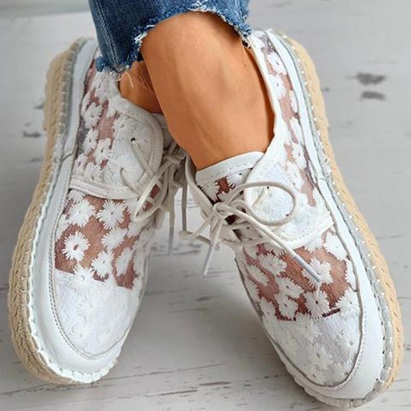 Women's Lightweight Embroidered Slip-On Shoes | Elegant Comfortable Summer Footwear-Mykonostore-Mykonostore