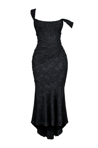 Women's Lightweight Floral Midi Dress | Elegant Flowing Summer Outfit-Mykonostore-Mykonostore