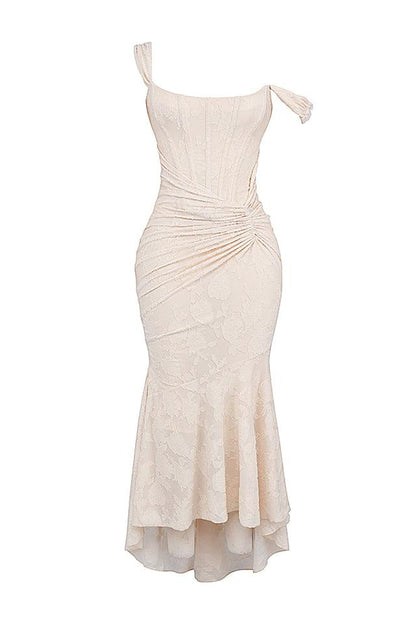 Women's Lightweight Floral Midi Dress | Elegant Flowing Summer Outfit-Mykonostore-Mykonostore