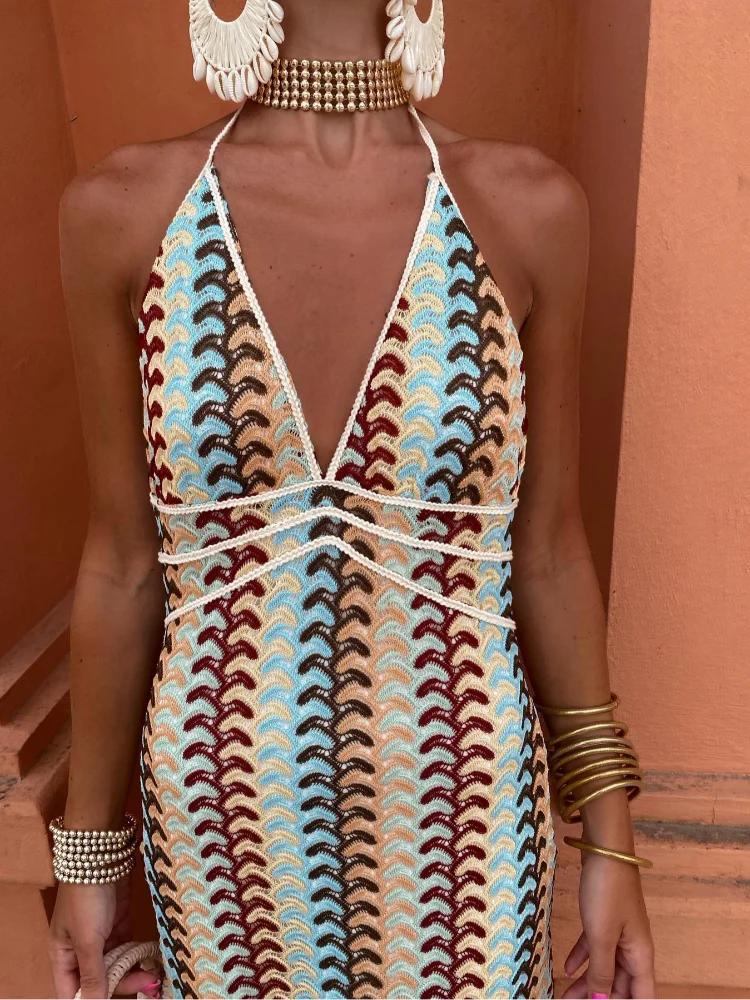 Women's Lightweight Maxi Dress | Elegant Sleeveless Beach Cover-Up-Mykonostore-Mykonostore