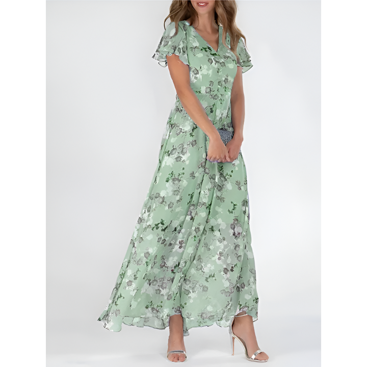 Women's Lightweight Midi Dress | Relaxed Medieval-Inspired Style-Mykonostore-Green-S-Mykonostore