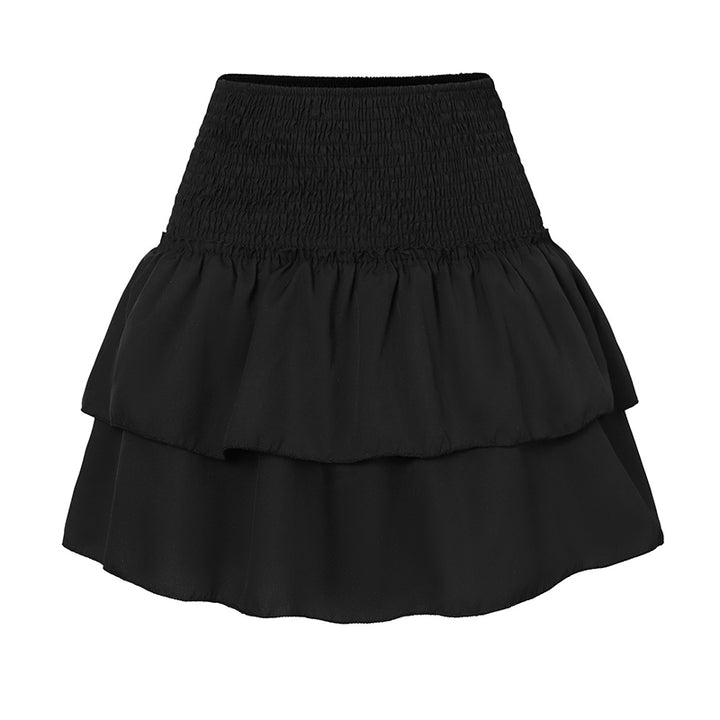Women's Lightweight Mini Skirt with Integrated Shorts | Playful Summer Style-Mykonostore-Black-S-Mykonostore
