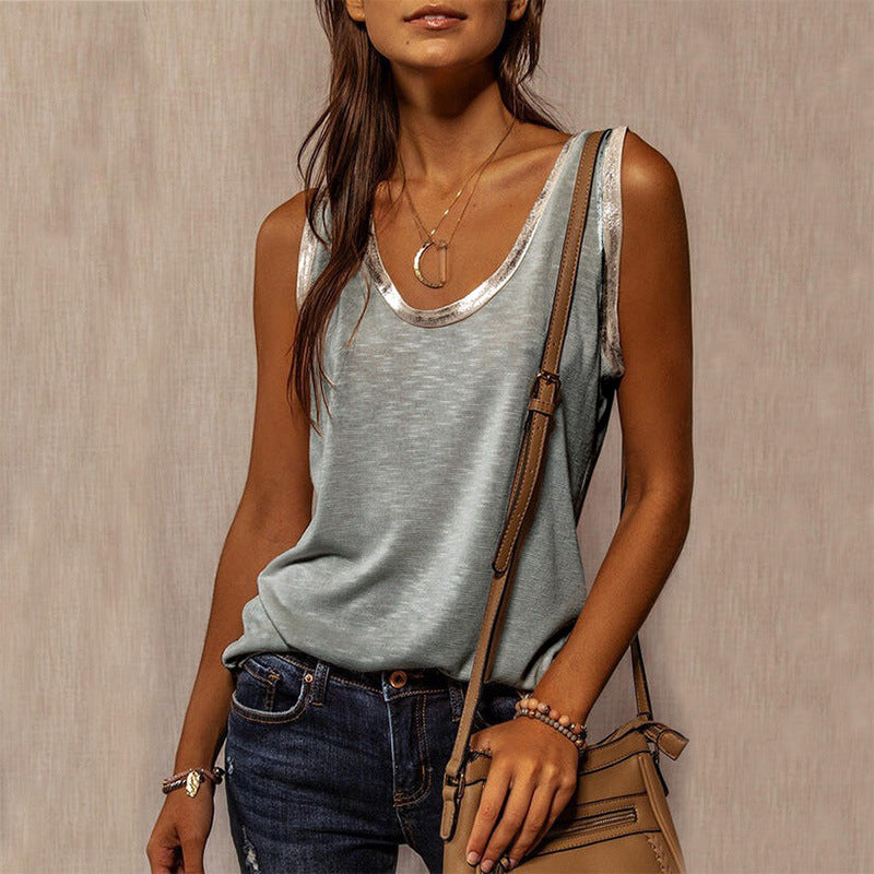 Women's Lightweight Polyester Summer Top | Stylish and Comfortable Casual Wear-Mykonostore-Mykonostore