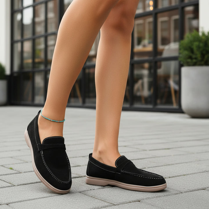 Women's Loafers | Effortless Slip-On Design in Black | Penny Loafers Women-Women's Shoes-Mykonostore-Black-5-Mykonostore