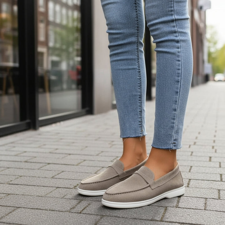 Women's Loafers | Effortless Slip-On Design in Black | Penny Loafers Women-Women's Shoes-Mykonostore-Brown-5-Mykonostore