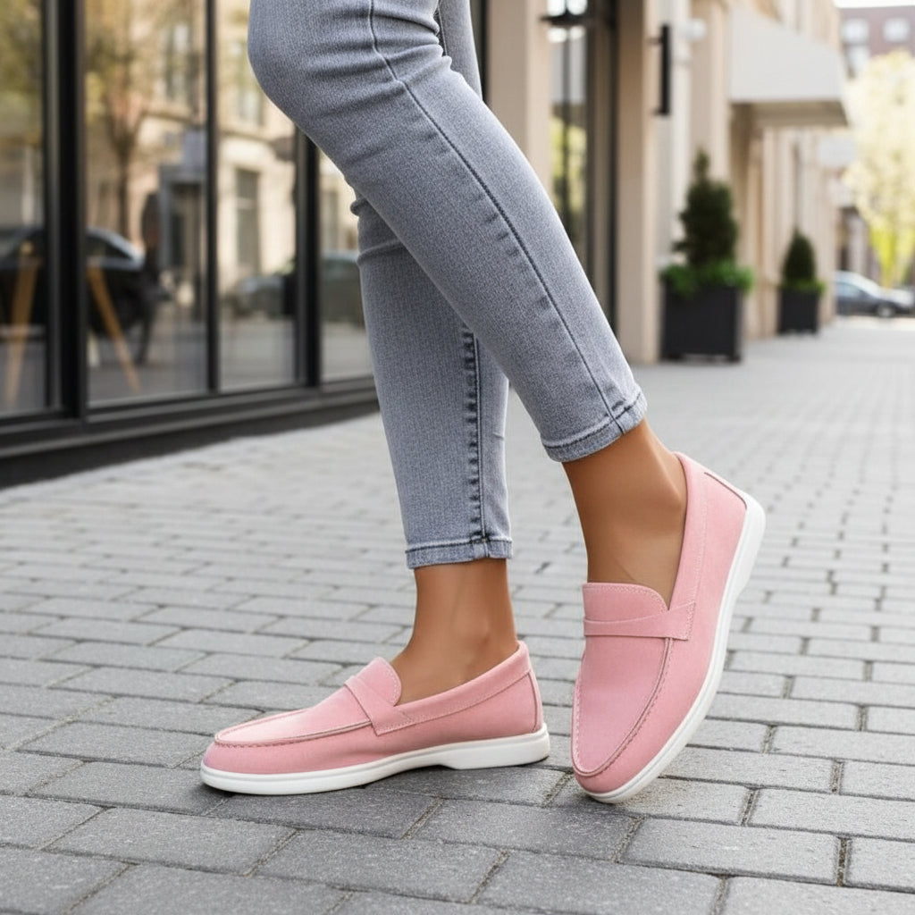 Women's Loafers | Effortless Slip-On Design in Black | Penny Loafers Women-Women's Shoes-Mykonostore-Pink-5-Mykonostore