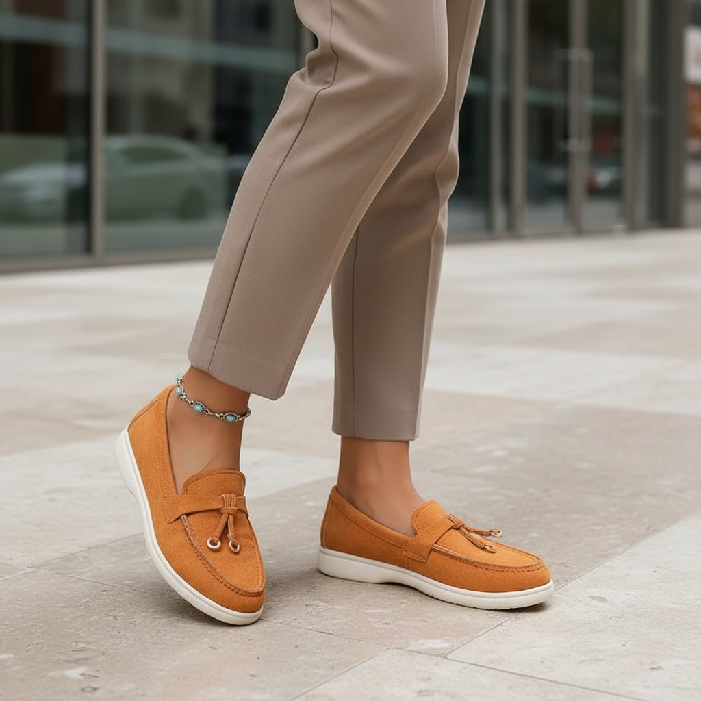 Women’s Loafers | Timeless Design Slip-On Style-Loafers-Mykonostore-Orange-5-Mykonostore