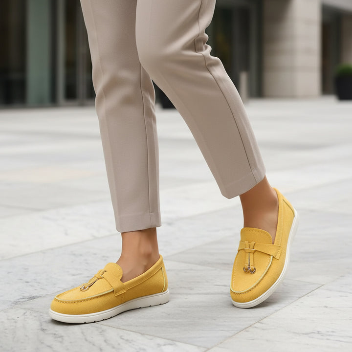Women’s Loafers | Timeless Design Slip-On Style-Loafers-Mykonostore-Yellow-5-Mykonostore