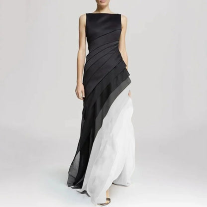 Women's Ombre Layered Dress | Stylish Flared Tiered Design-Mykonostore-Mykonostore