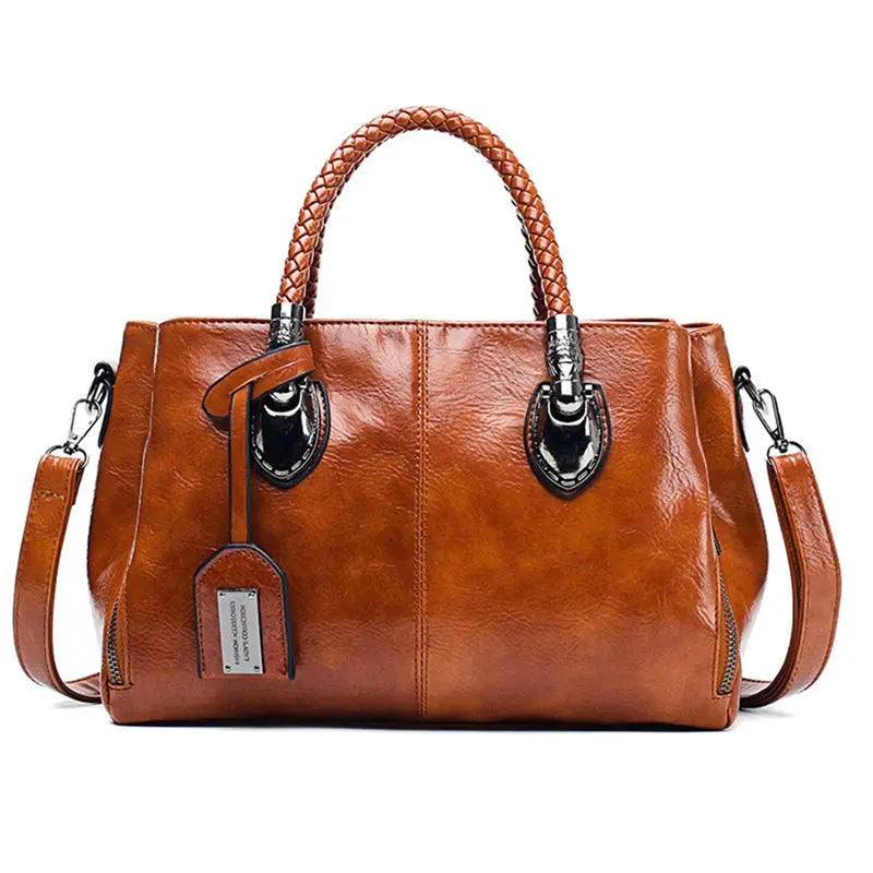 Women's Premium Leather Bag | Spacious Elegant Design-Handbags-Mykonostore-Mykonostore