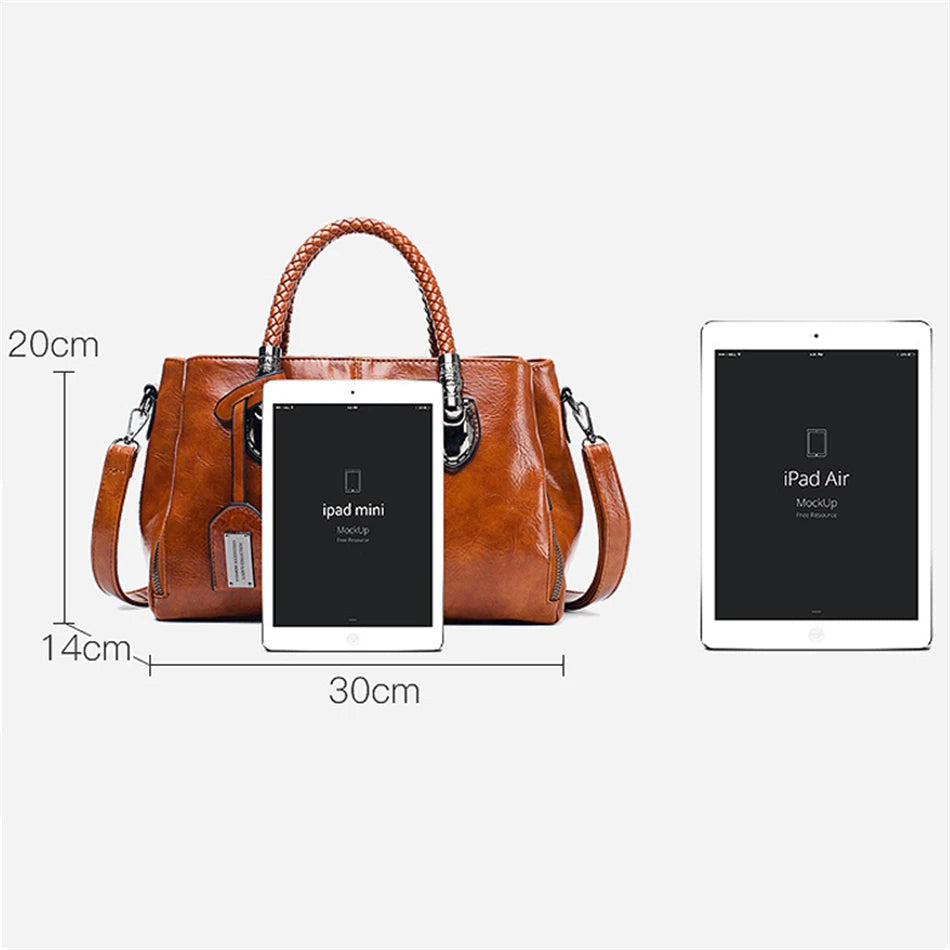 Women's Premium Leather Bag | Spacious Elegant Design-Handbags-Mykonostore-Mykonostore