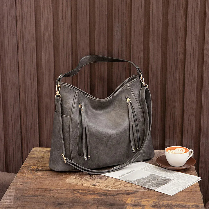 Women's Smooth Fabric Tote Bag | Chic Rectangular Design with Spacious Interior-Mykonostore-Mykonostore