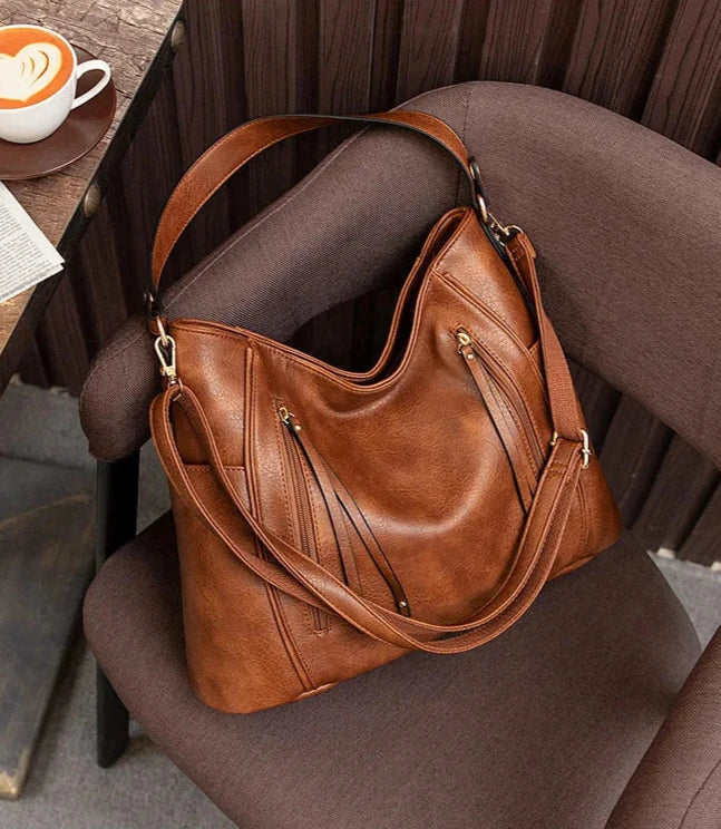 Women's Smooth Fabric Tote Bag | Chic Rectangular Design with Spacious Interior-Mykonostore-Mykonostore
