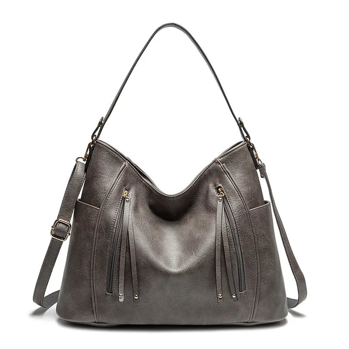 Women's Smooth Fabric Tote Bag | Chic Rectangular Design with Spacious Interior-Mykonostore-Gray-Mykonostore