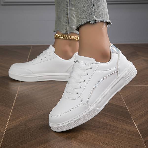 Women’s Sneakers | Elegant Design with Metallic Accents-Women's Sneakers-Mykonostore-Silver-5-Mykonostore