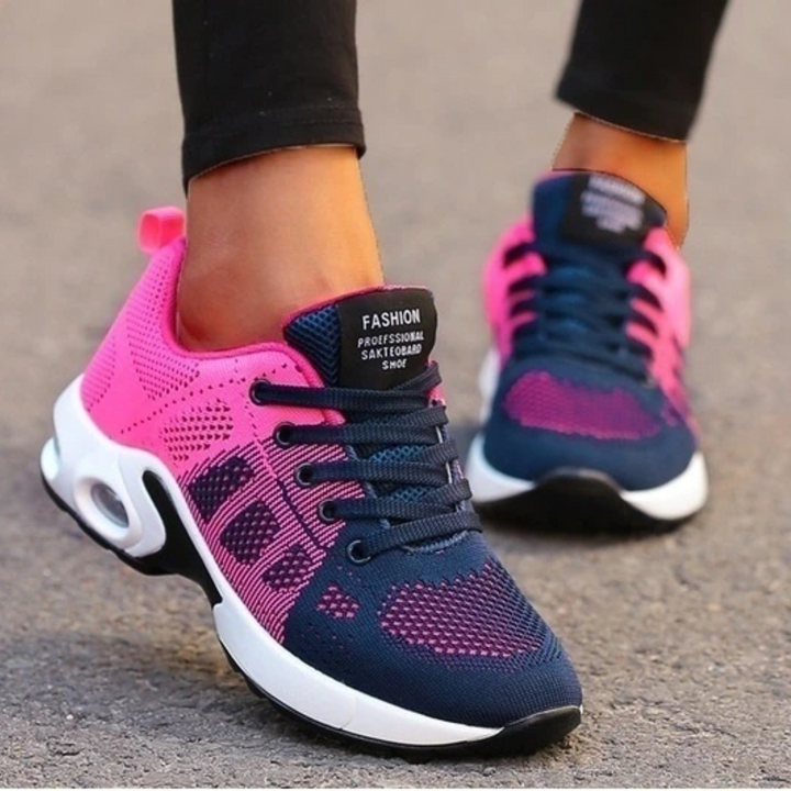 Women’s Sneakers | Lightweight Orthopedic Comfort-Women's Sneakers-Mykonostore-Pink & Blue-5-Mykonostore