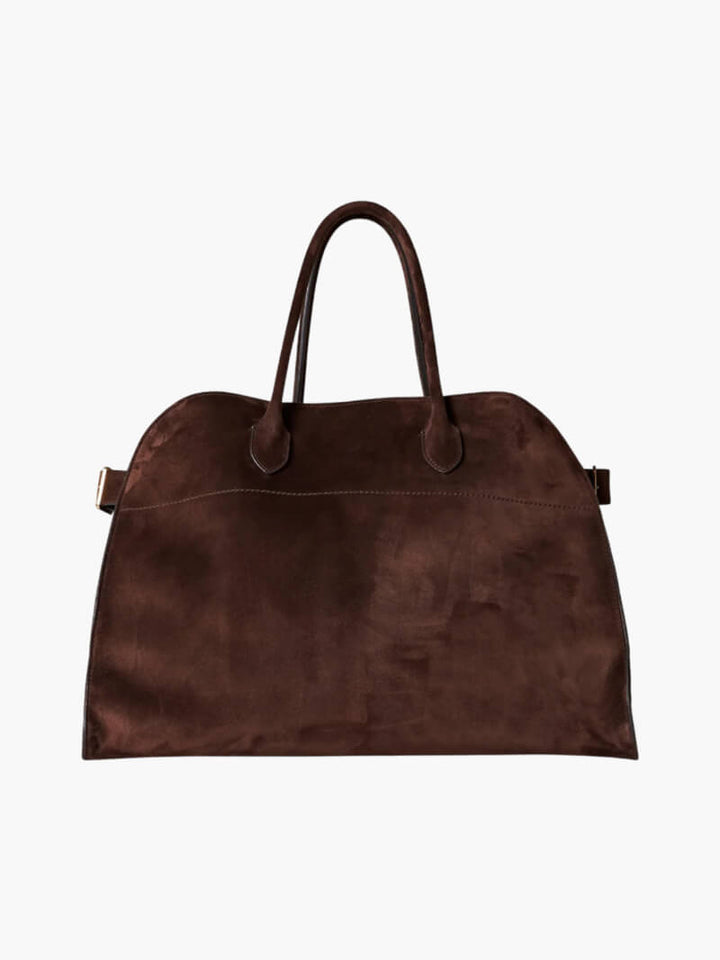 Women's Soft Canvas Tote Bag | Spacious Elegant Everyday Shoulder Bag-Mykonostore-Soft Brown-Mykonostore
