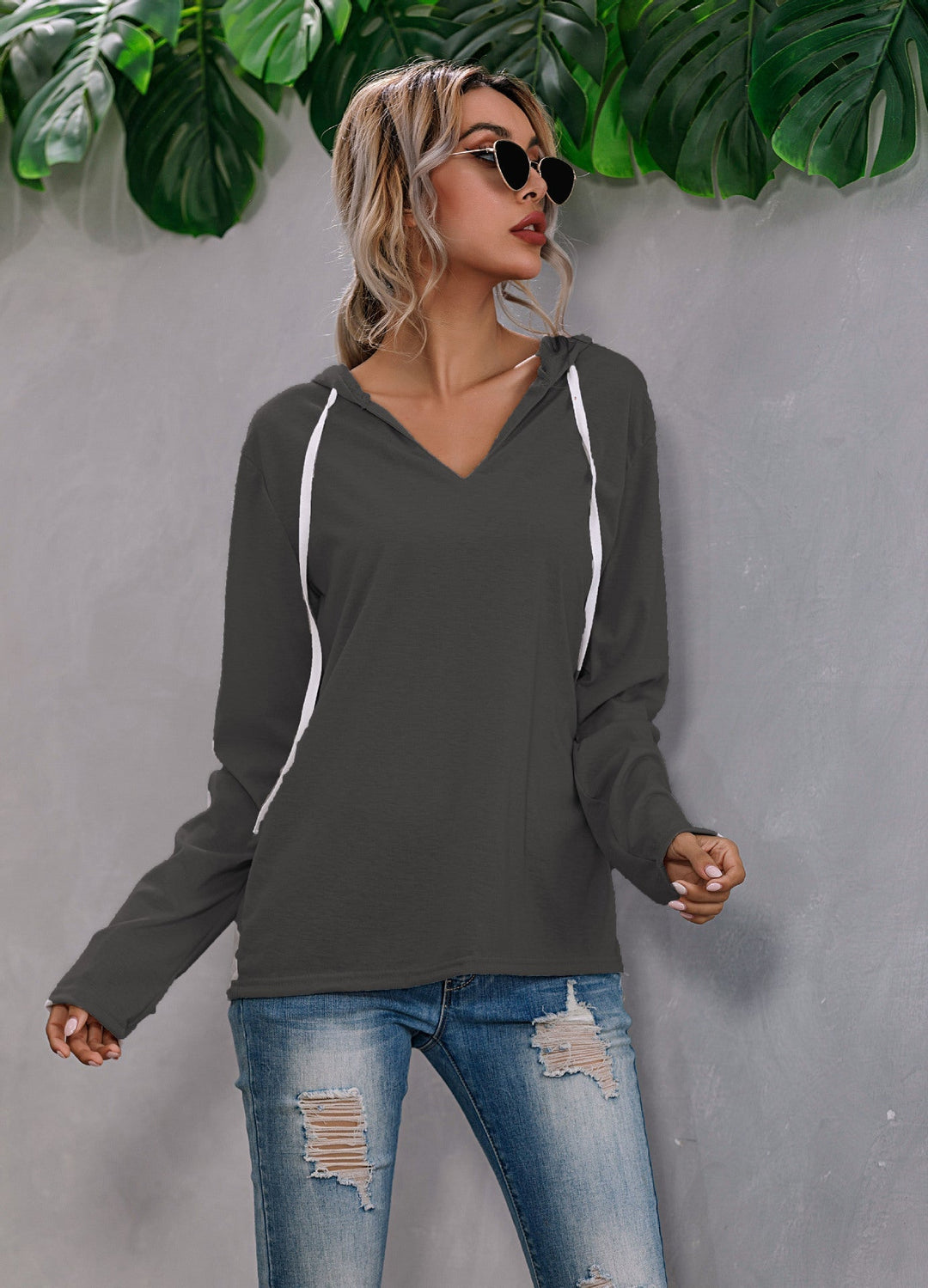 Women's Soft Touch Casual Hoodie | Relaxed Fit Everyday Wear-Mykonostore-Black-S-Mykonostore