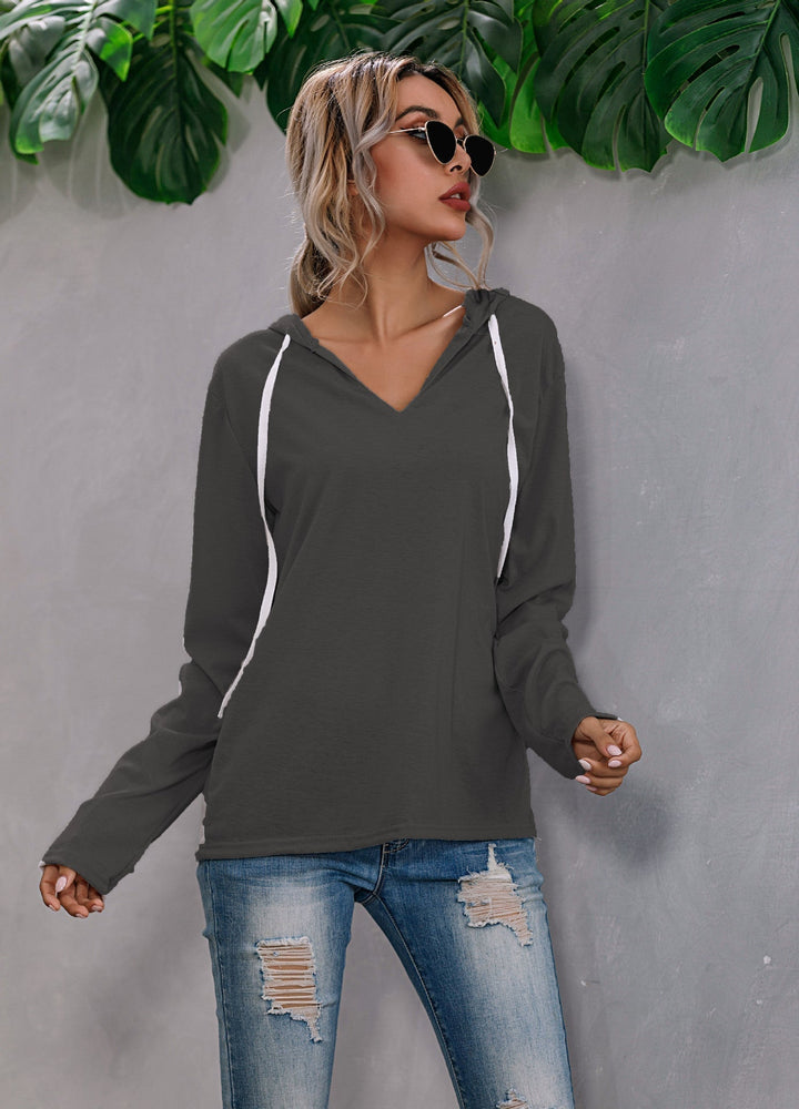 Women's Soft Touch Casual Hoodie | Relaxed Fit Everyday Wear-Mykonostore-Black-S-Mykonostore