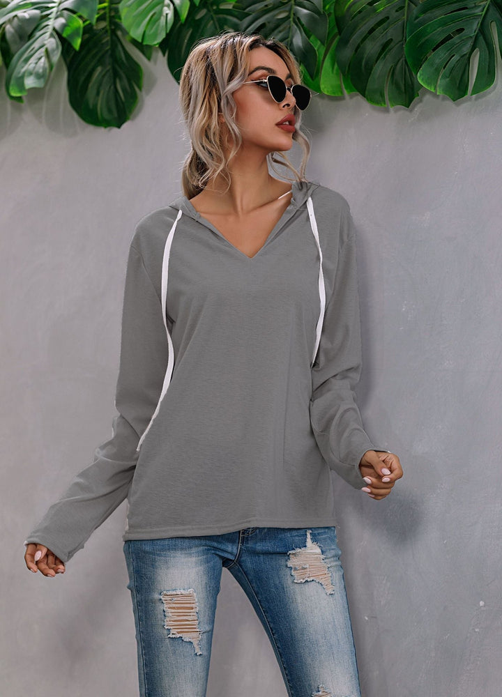 Women's Soft Touch Casual Hoodie | Relaxed Fit Everyday Wear-Mykonostore-Dark Gray-S-Mykonostore