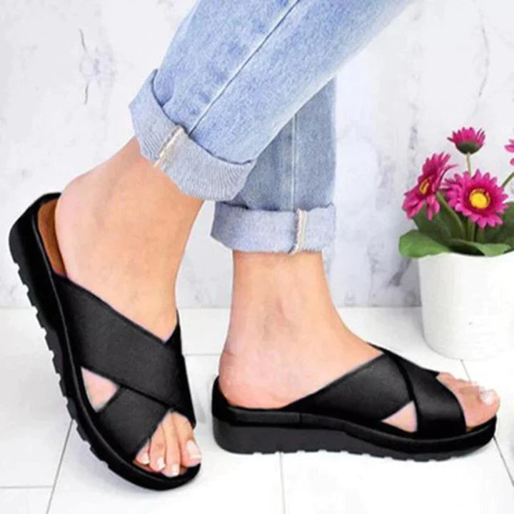 Women's Soft Touch Cozy Slippers | Comfortable Closed-Toe Slip-On Footwear-Mykonostore-Black-5-Mykonostore