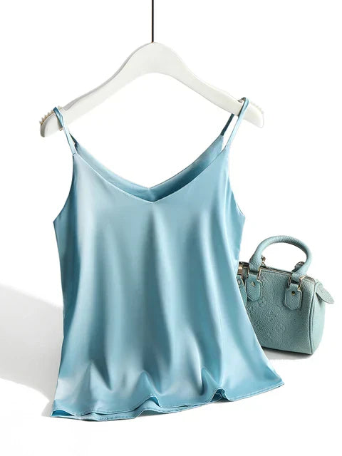 Women's Soft Touch Sleeveless Top | Elegant Summer Blouse-Mykonostore-Mykonostore