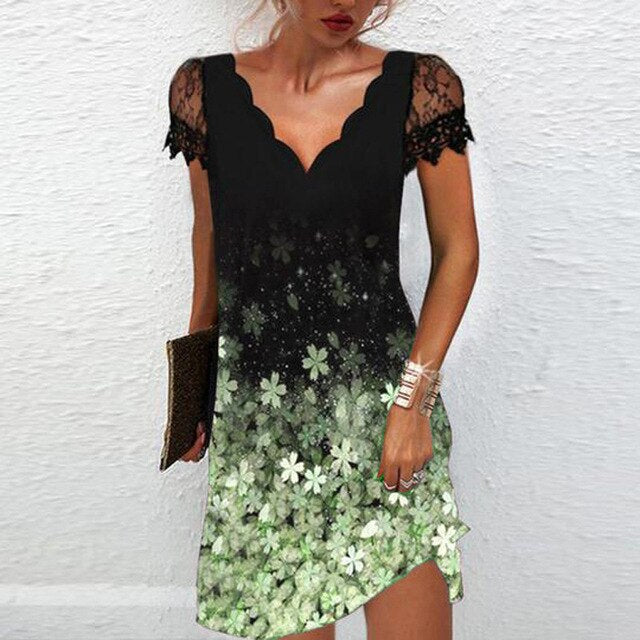 Women's Soft-Touch Structured Dress | Elegant Defined Silhouette with Intricate Accents-Mykonostore-Green-S-Mykonostore