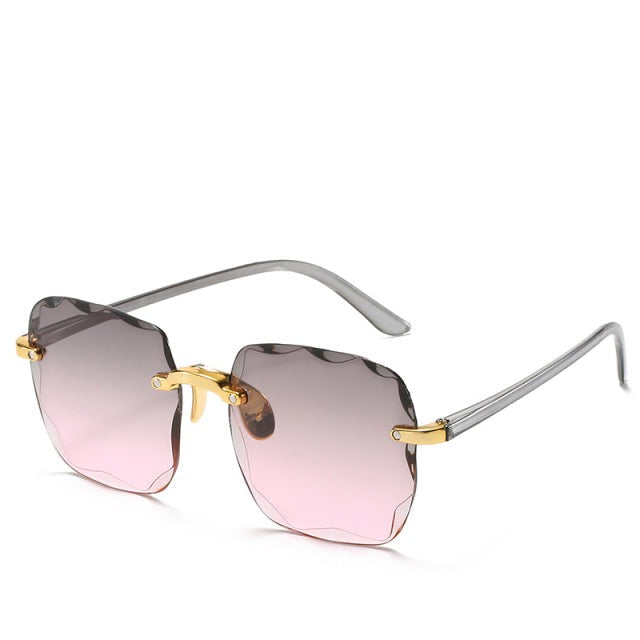 Women's Stylish UV400 Sunglasses | Elegant Lightweight Summer Shades-Mykonostore-Gray/Pink-Mykonostore