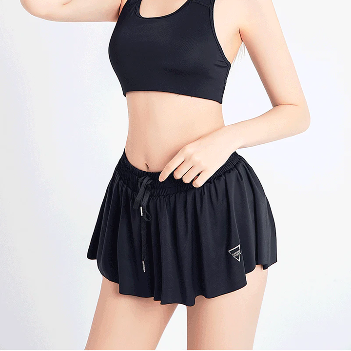 Womens's Breathable Tennis Shorts | Stylish Dual-Layer Design-Mykonostore-Mykonostore