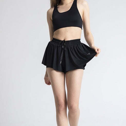 Womens's Breathable Tennis Shorts | Stylish Dual-Layer Design-Mykonostore-Mykonostore