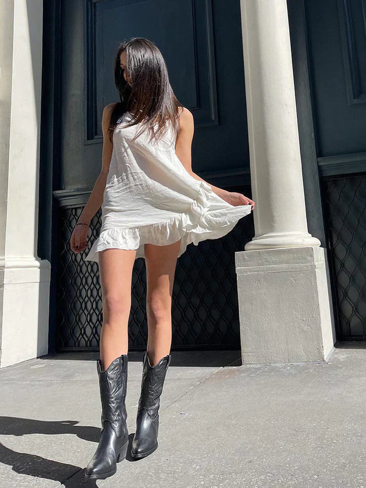 Zamiris – Ankle Boots | Metallic western style, stylish ankle look-Mykonostore-Mykonostore
