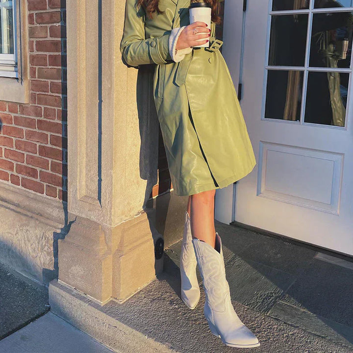 Zamiris – Ankle Boots | Metallic western style, stylish ankle look-Mykonostore-Mykonostore