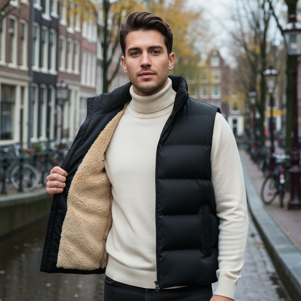 Luna – Dames Dubbelzijdige Bodywarmer | Stijlvolle Lamswol Look - 4